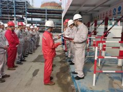 广州工程公司对镇海项目部优秀焊工进行表彰